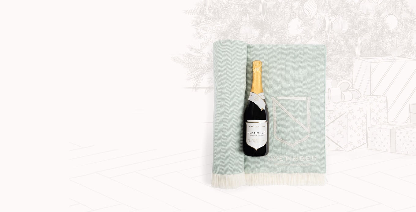Blanc de Blanc 2018 & Merino Wool Blanket Set