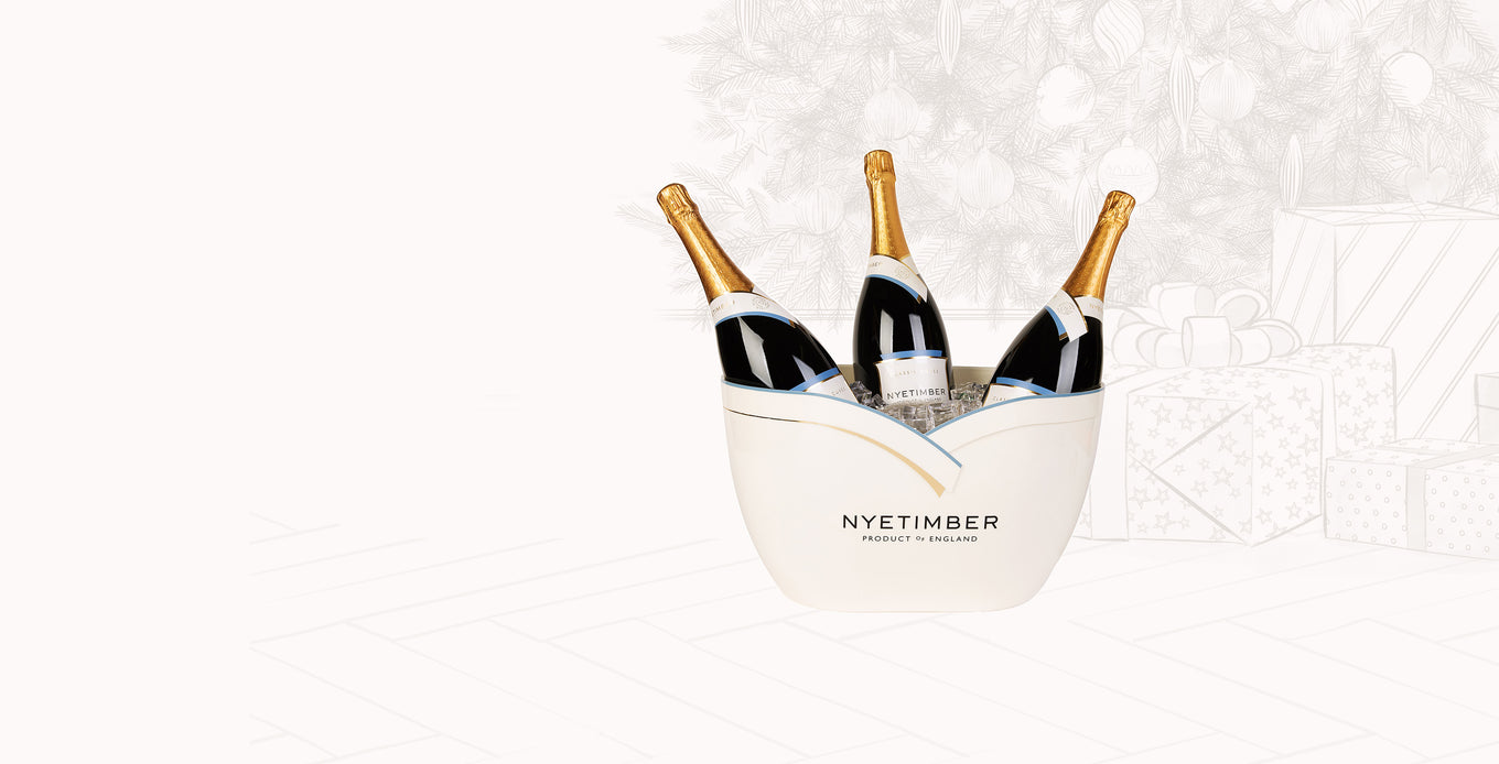Nyetimber Ice Bath with three Classic Cuvee Multi-Vintage magnum bottles