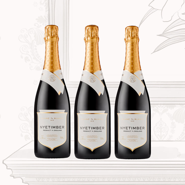 Nyetimber Blanc de Blancs 2018 Trio Case of 3 bottles