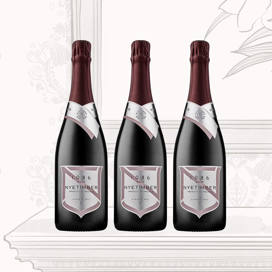 1086 by Nyetimber Rosé 2016 Trio Case