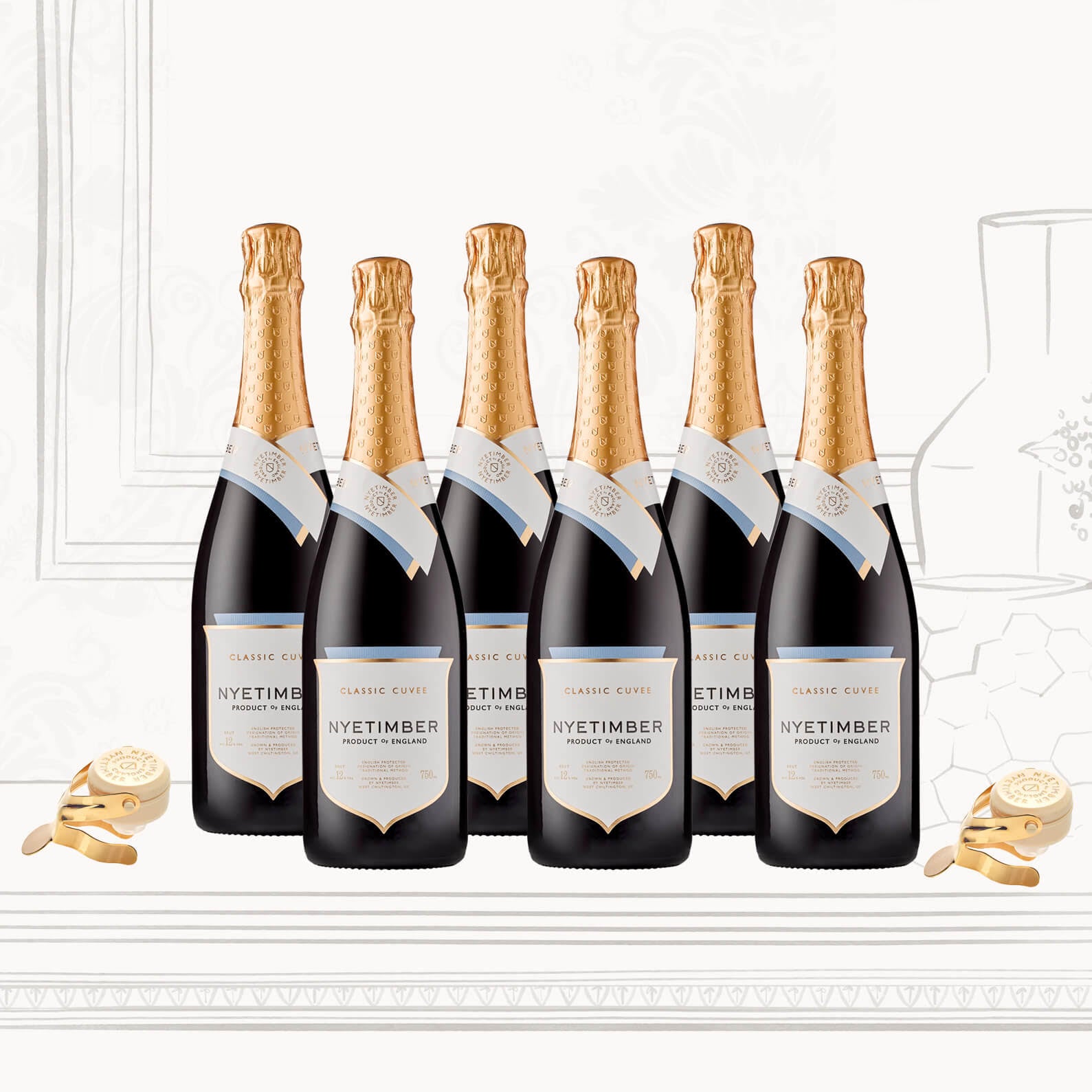 Classic Cuvee Multi-Vintage Case of 6 – Nyetimber